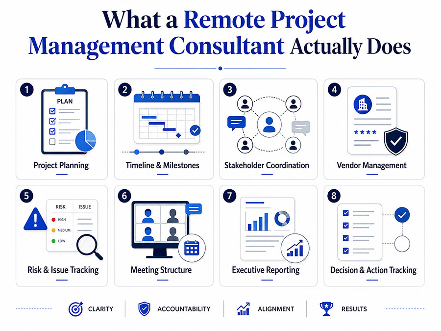 What a Remote Project Management Consultant Does